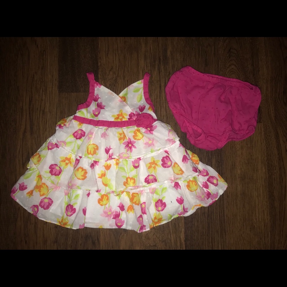 Floral Penelope Mack babygirl dress